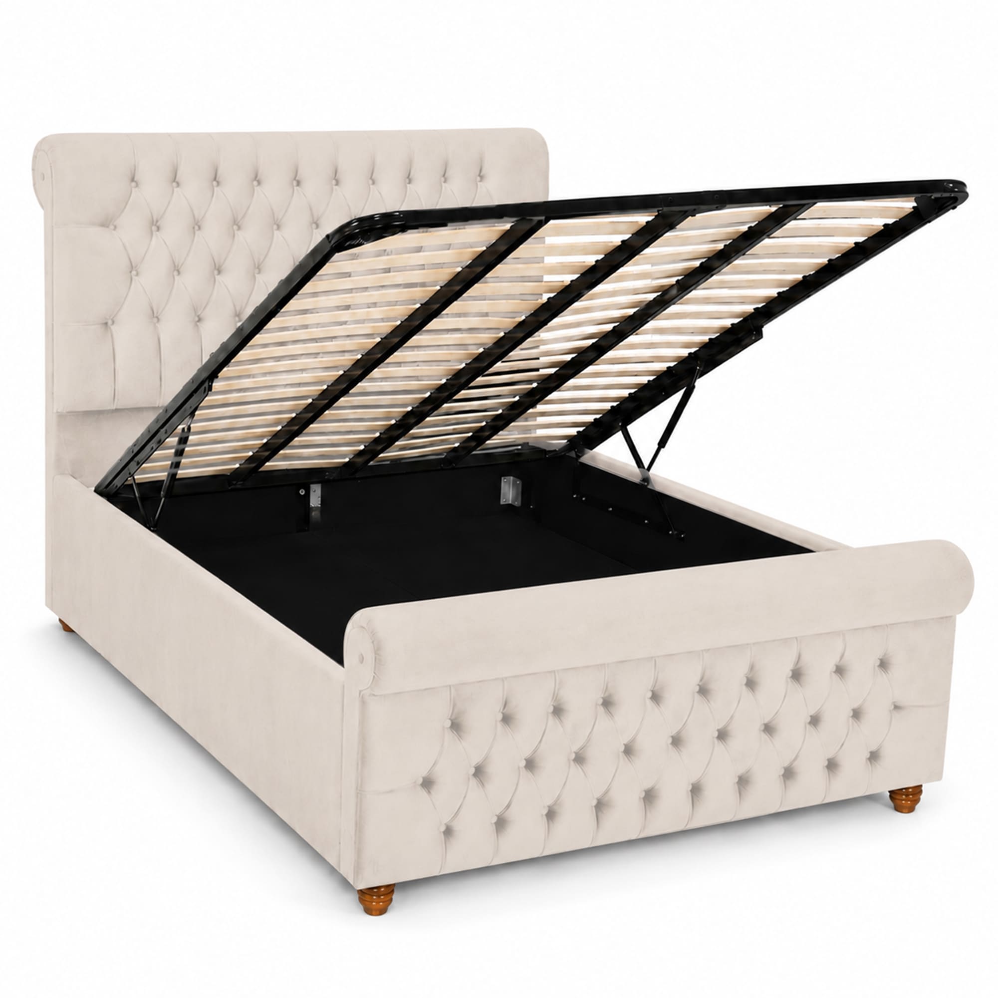 Upholstered Luxury Plush Bed Frame