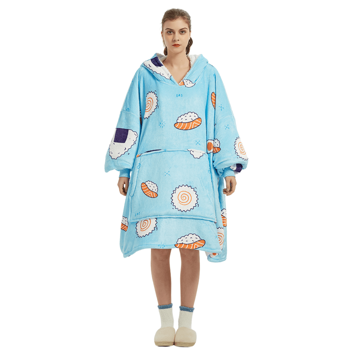 Unisex Oversized Plush Blanket Hoodie