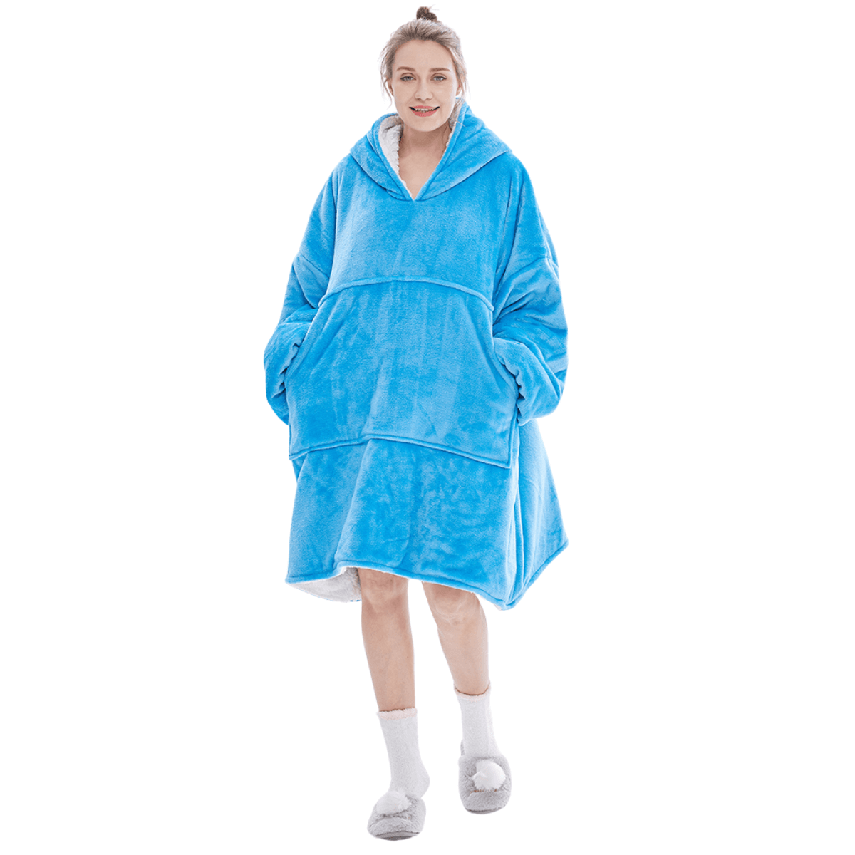 Unisex Oversized Plush Blanket Hoodie
