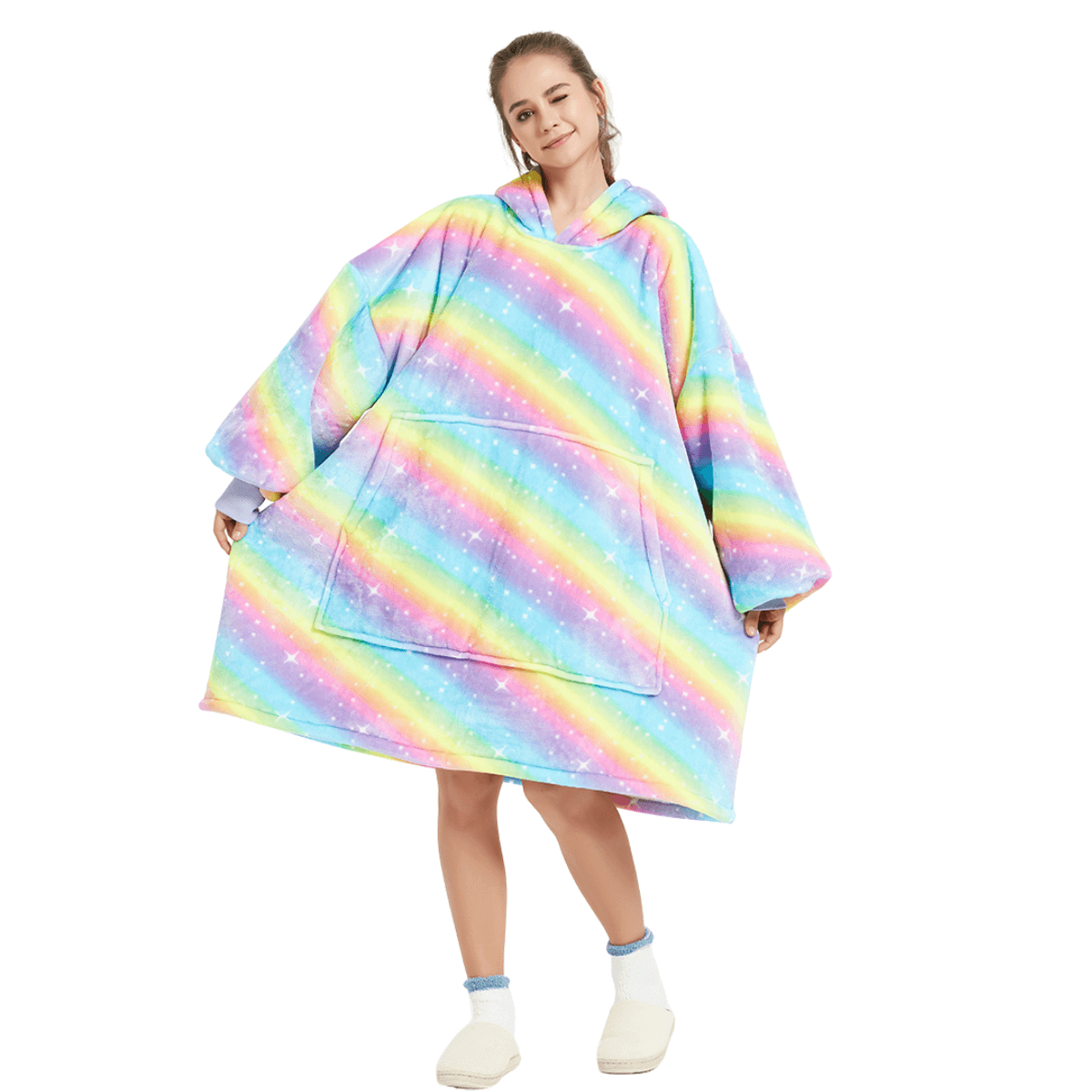 Unisex Oversized Plush Blanket Hoodie
