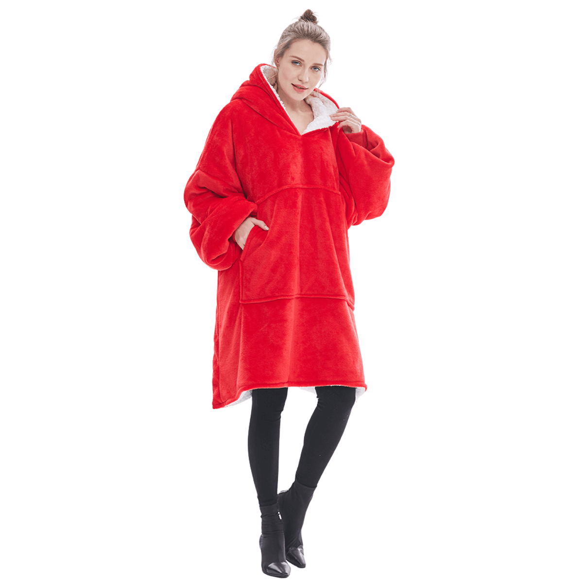 Unisex Oversized Plush Blanket Hoodie