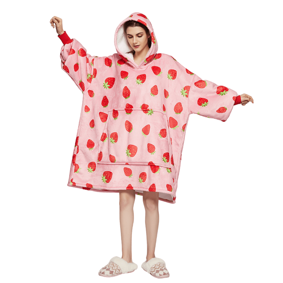 Unisex Oversized Plush Blanket Hoodie