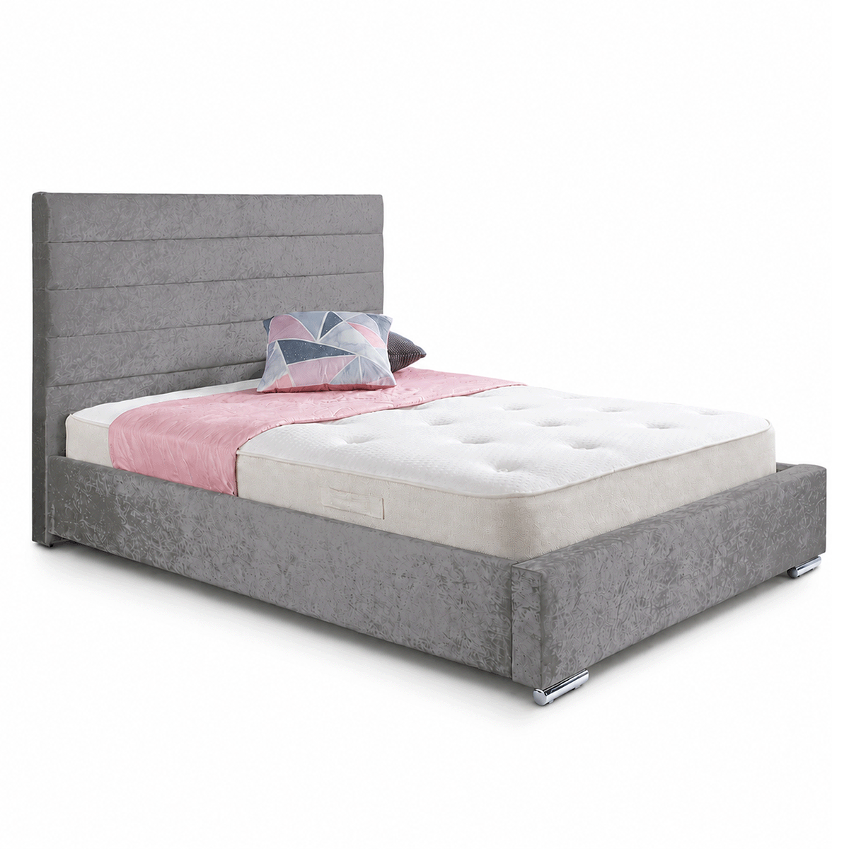 Antonia Plush Velvet Upholstered Bed Frame