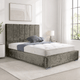Pewter Crushed Velvet