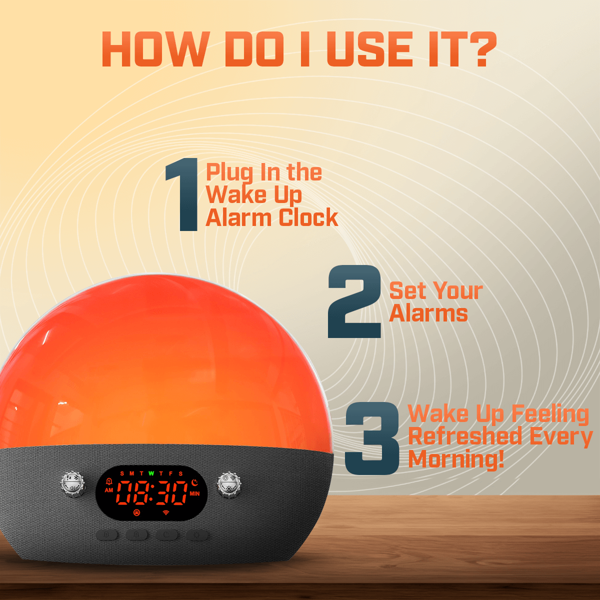 Smart Wake Up Alarm Clock Pro