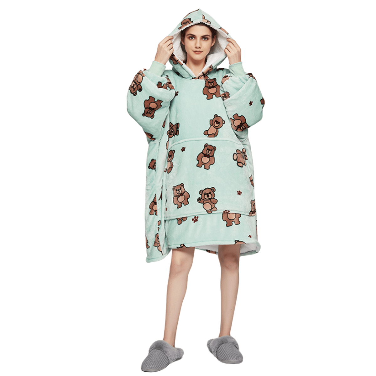 Unisex Oversized Plush Blanket Hoodie