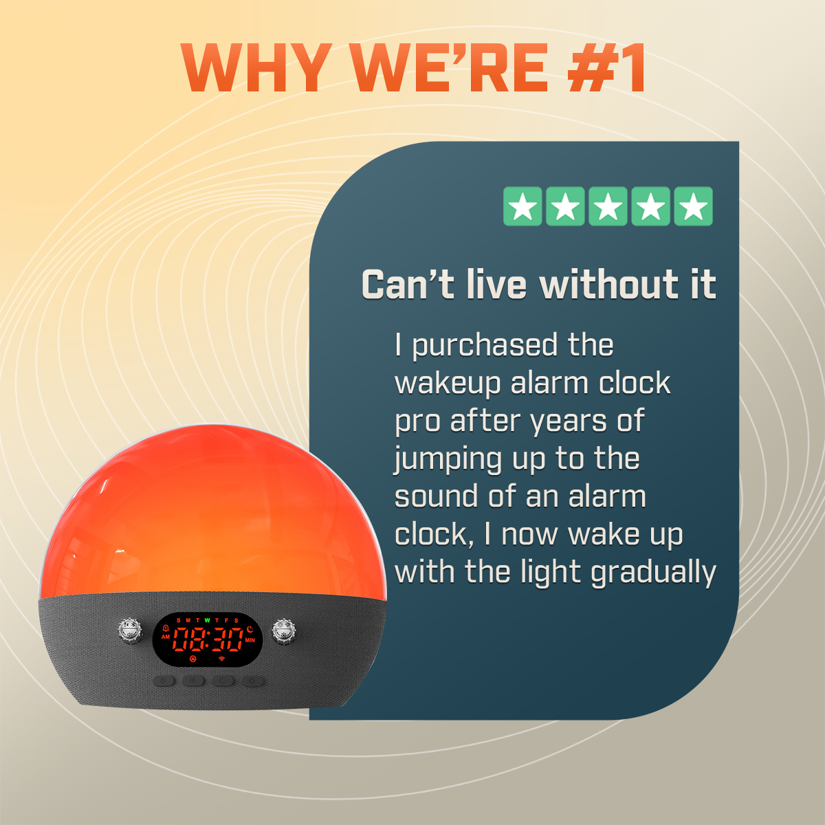Smart Wake Up Alarm Clock Pro