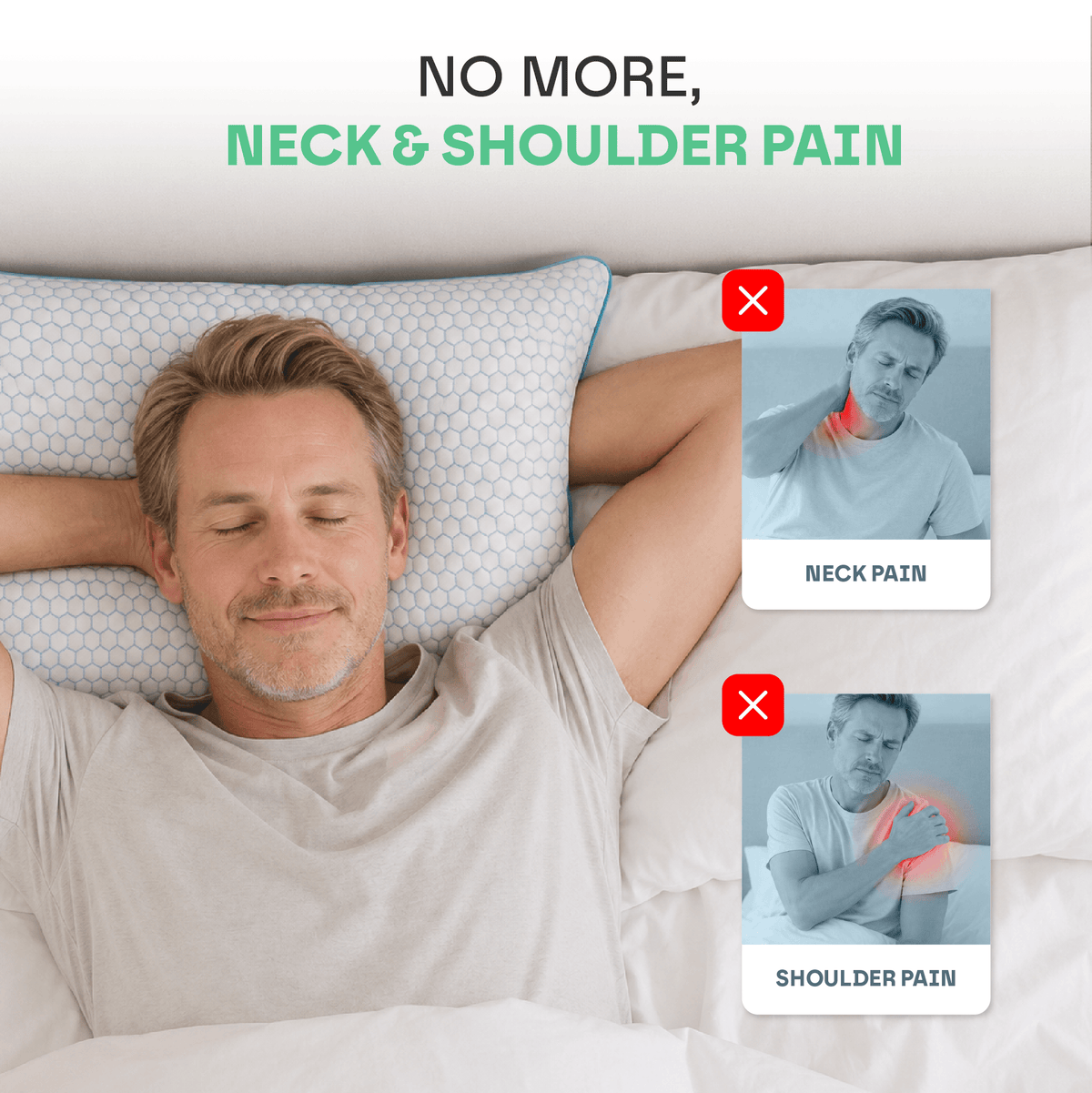 Hybrid Memory Foam Pillow (4 Layers)