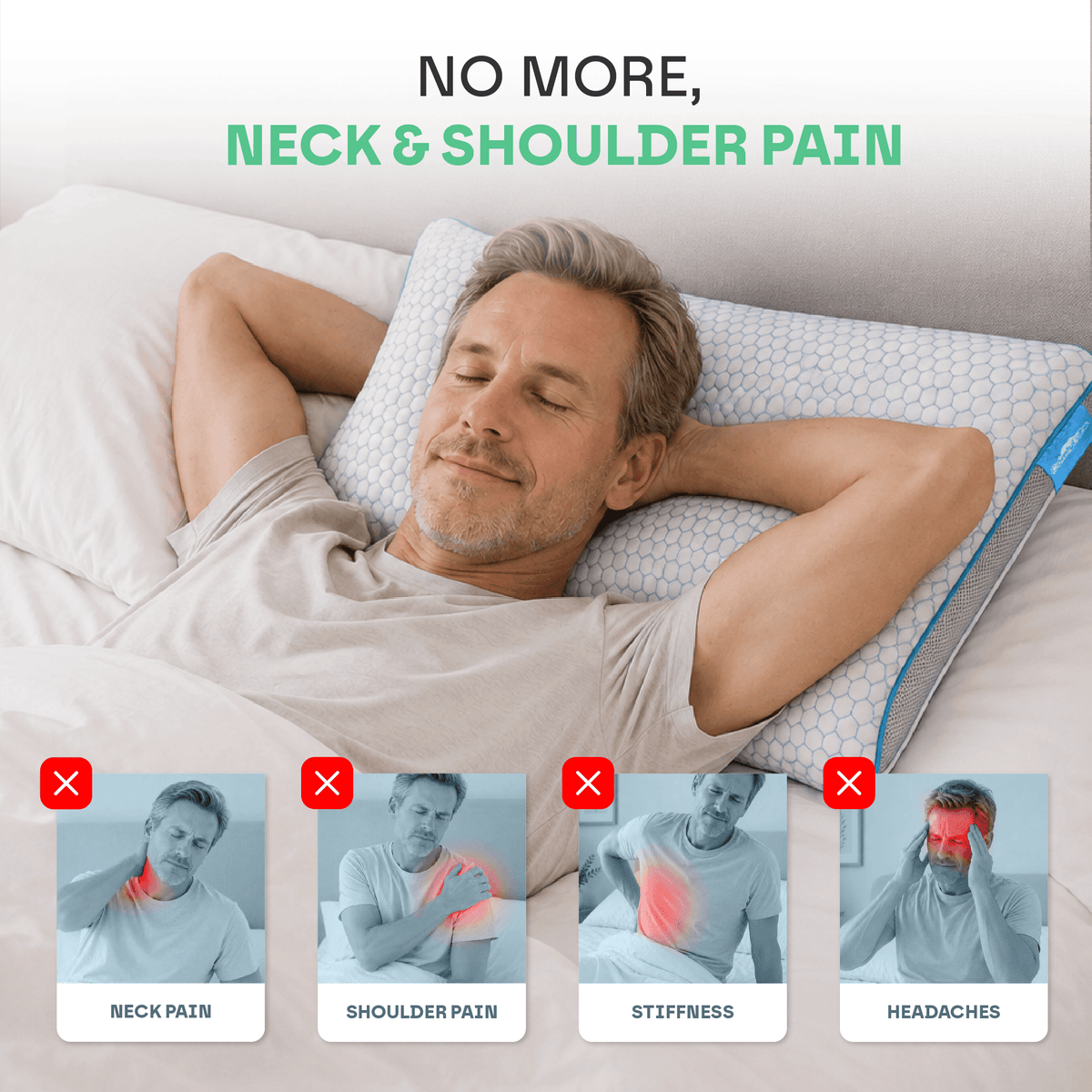 Premium 3D Hybrid Pillow (6 Layers)