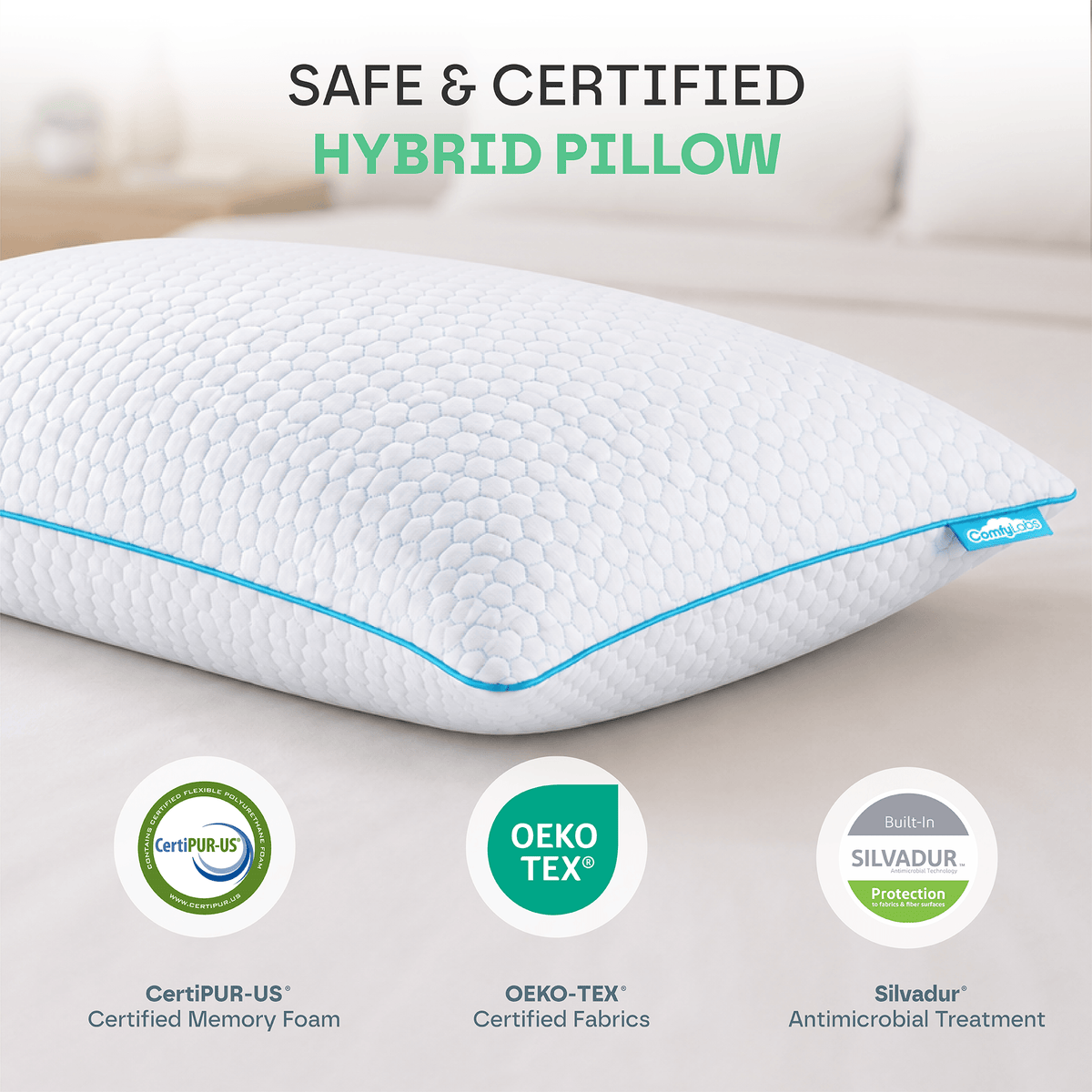 Hybrid Memory Foam Pillow (4 Layers)