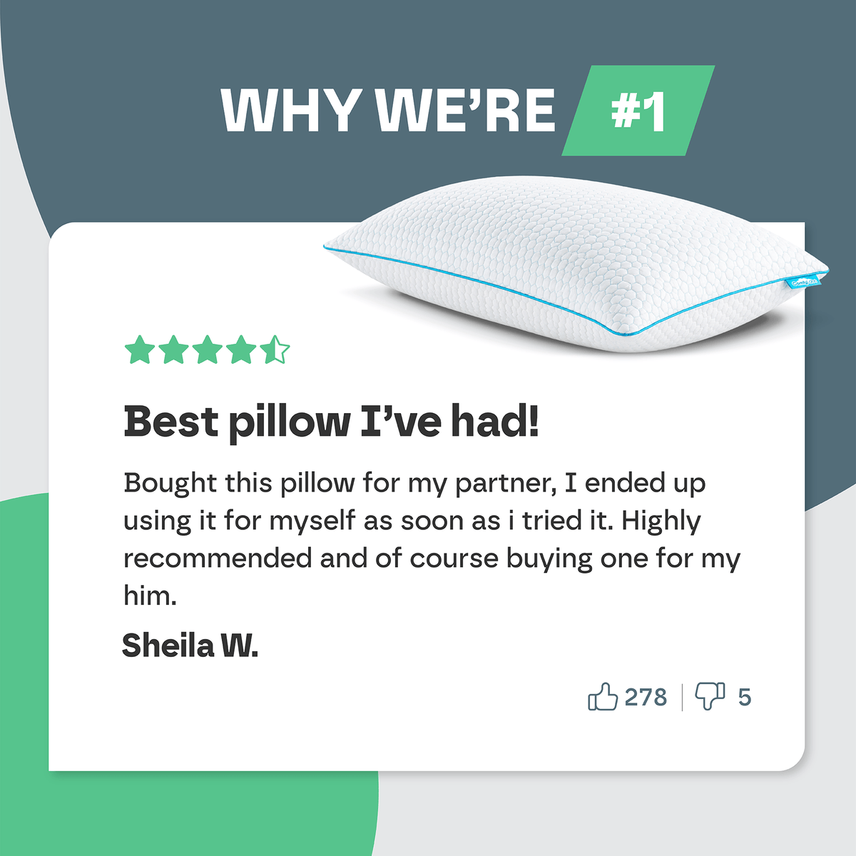 Hybrid Memory Foam Pillow (4 Layers)