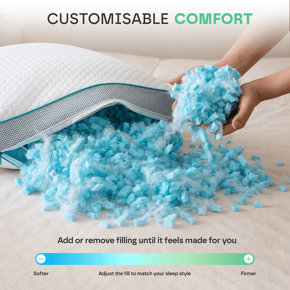 Premium 3D Hybrid Pillow (6 Layers)