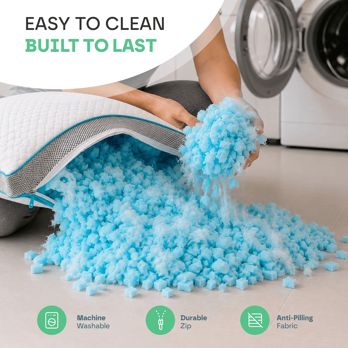 Premium 3D Hybrid Pillow (6 Layers)