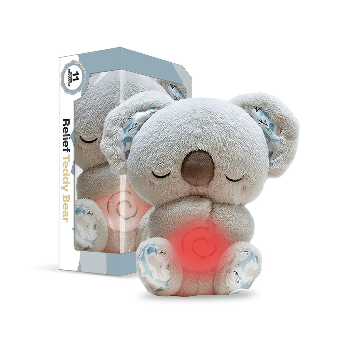 Relief Heartbeat Animal Teddy Bear