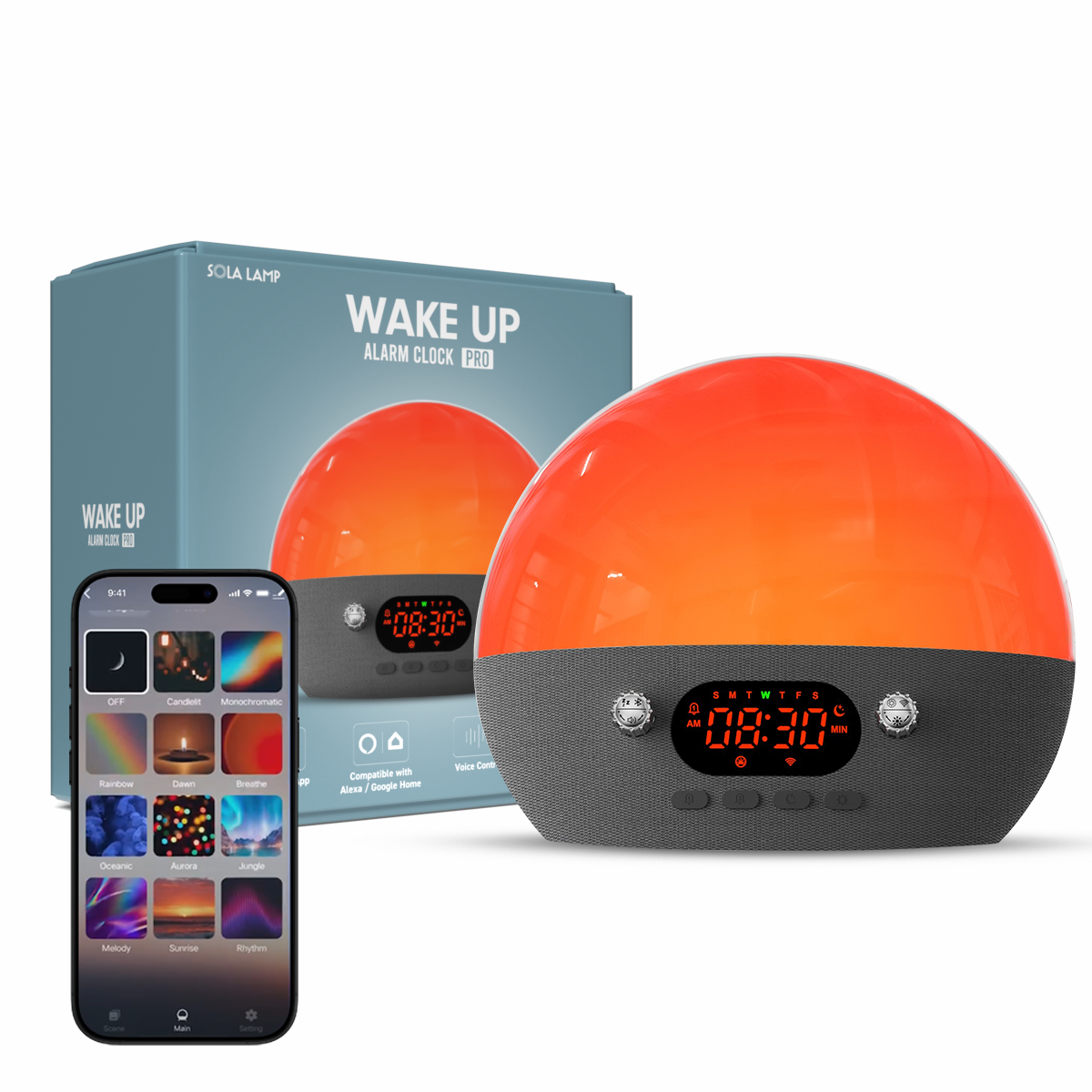 Smart Wake Up Alarm Clock Pro